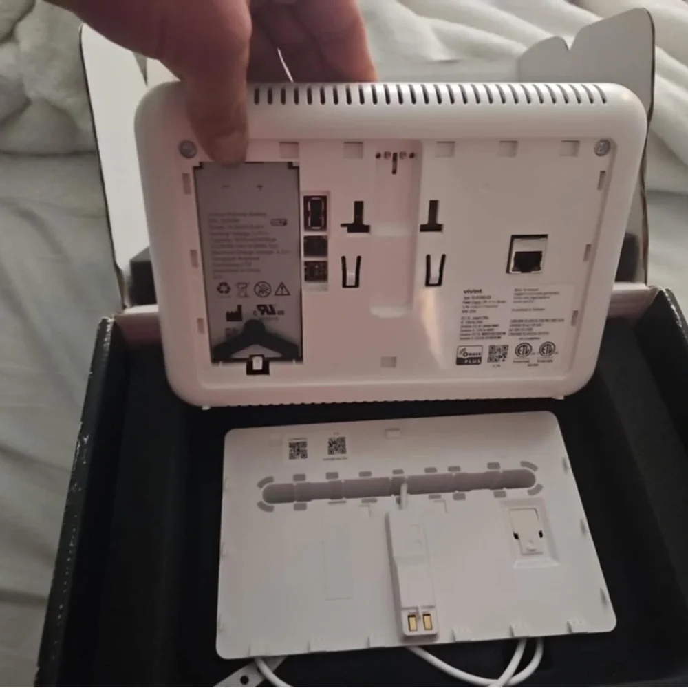 Vivint Black Tablet with Minimalist Interface
